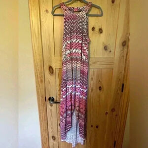 Jennifer Lopez‎ Maxi Dress With Chain Embellishment Size Large